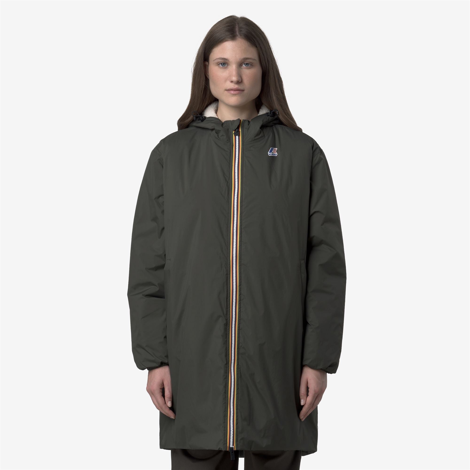 LE VRAI 4.0 EIFFEL EAST ORSETTO - Jackets - 3/4 LENGTH - Unisex - GREEN BLACKISH