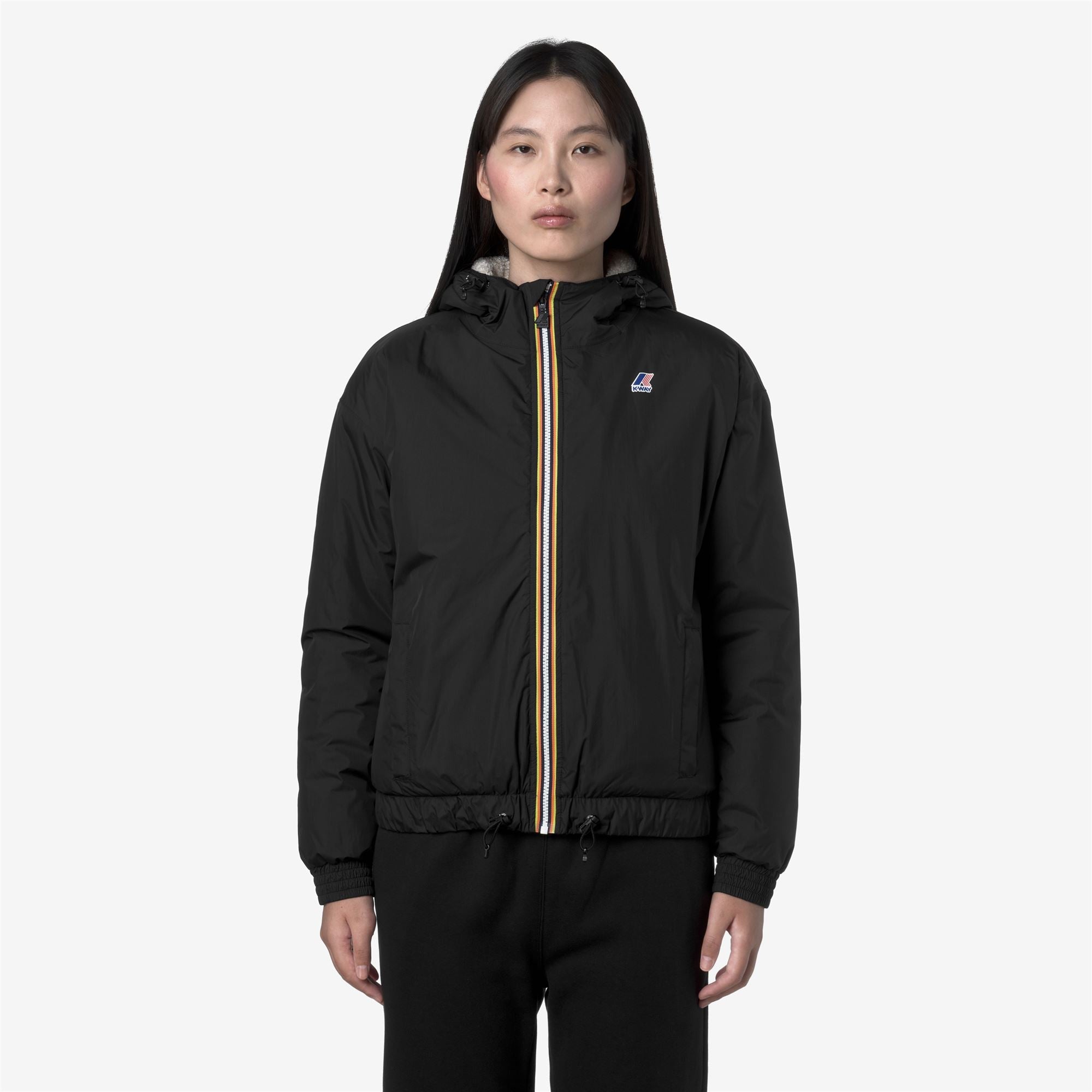 LE VRAI 4.0 ALBINE ORSETTO - Jackets - Short - Woman - BLACK PURE