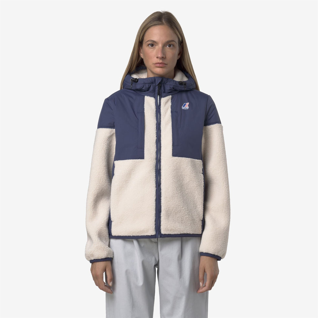 SAMSON 4.0 ORSETTO - Fleece - Hoodie Full Zip - Unisex - BLUE DEEP COBALT-ECRU