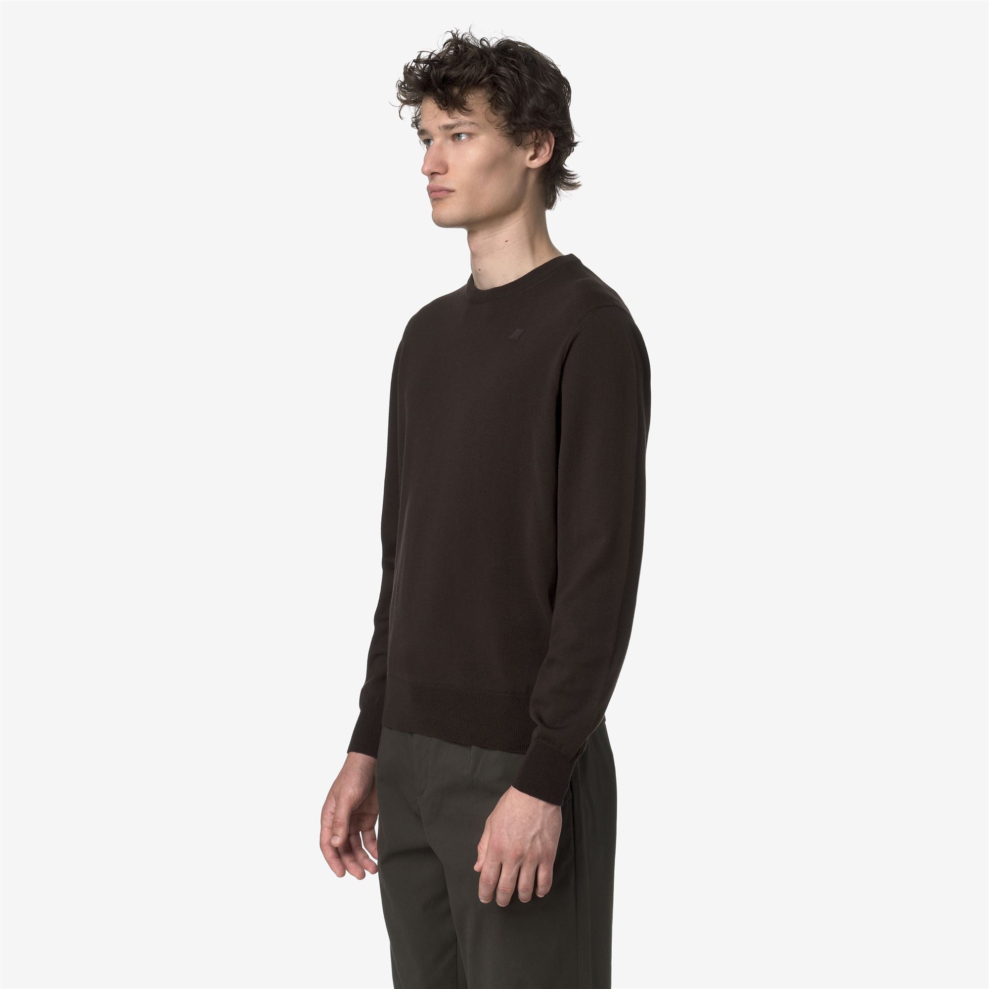 SEBASTIEN MERINO - KNITWEAR - Pull Over - Man - BLACK COFFEE