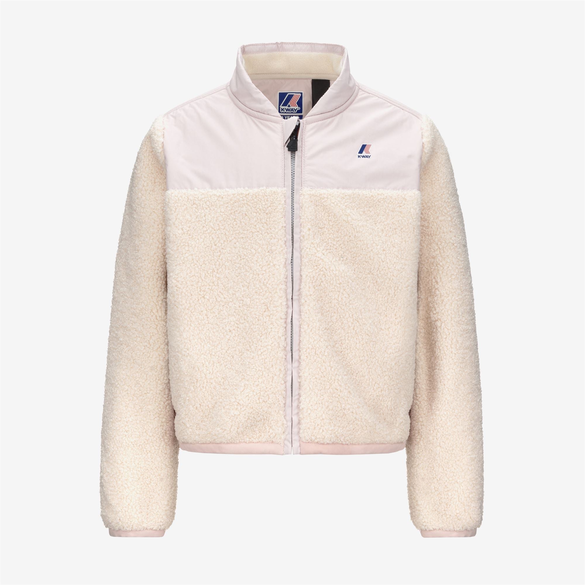 P. BERNARDINE 4.0 ORSETTO - Fleece - Jacket - Girl - ROSE HUSHED--ECRU