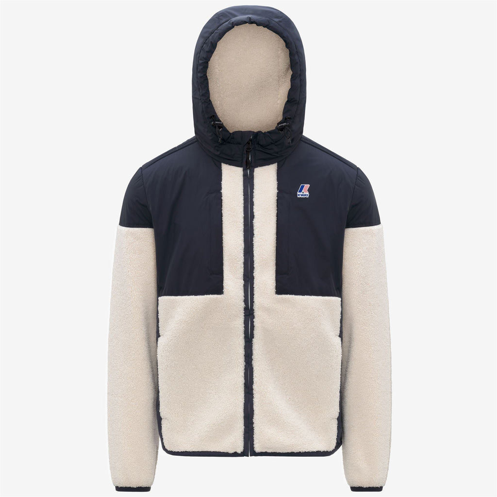 SAMSON 4.0 ORSETTO - Fleece - Hoodie Full Zip - Unisex - BLUE DEPTH-ECRU