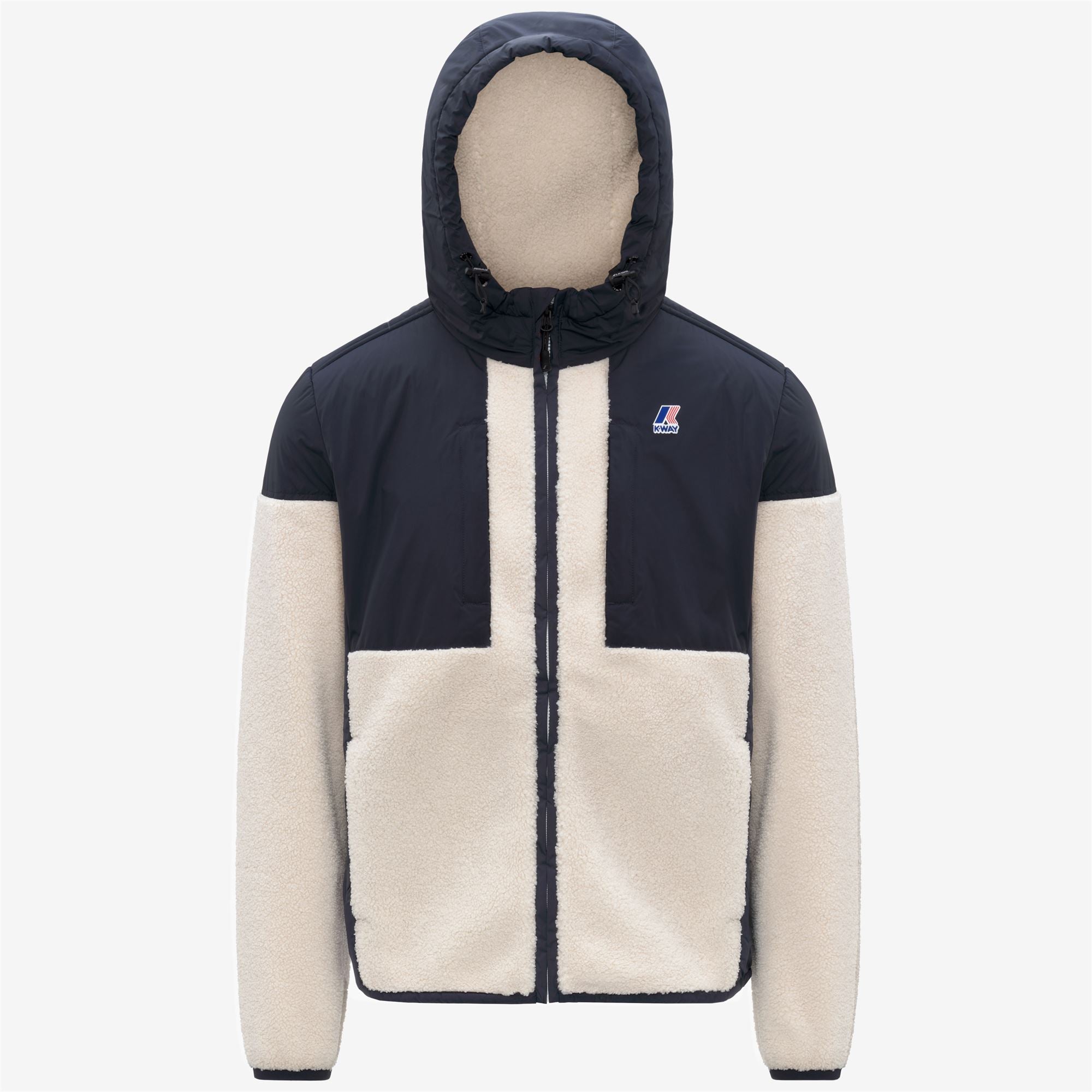 SAMSON 4.0 ORSETTO - Fleece - Hoodie Full Zip - Unisex - BLUE DEPTH-ECRU