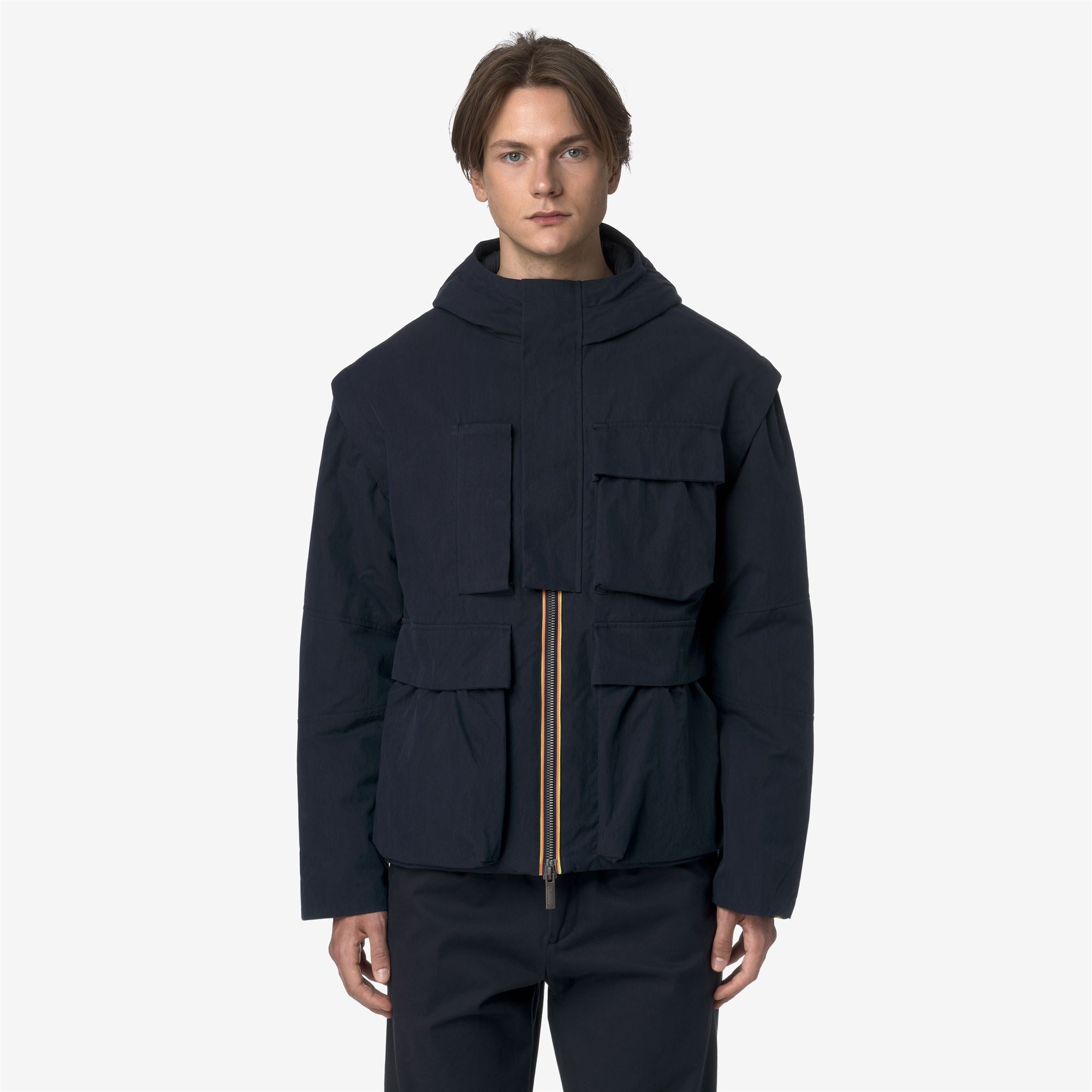 GUILLERMO COTTON FEEL - Jackets - Short - Man - BLUE DEPTH COMBO