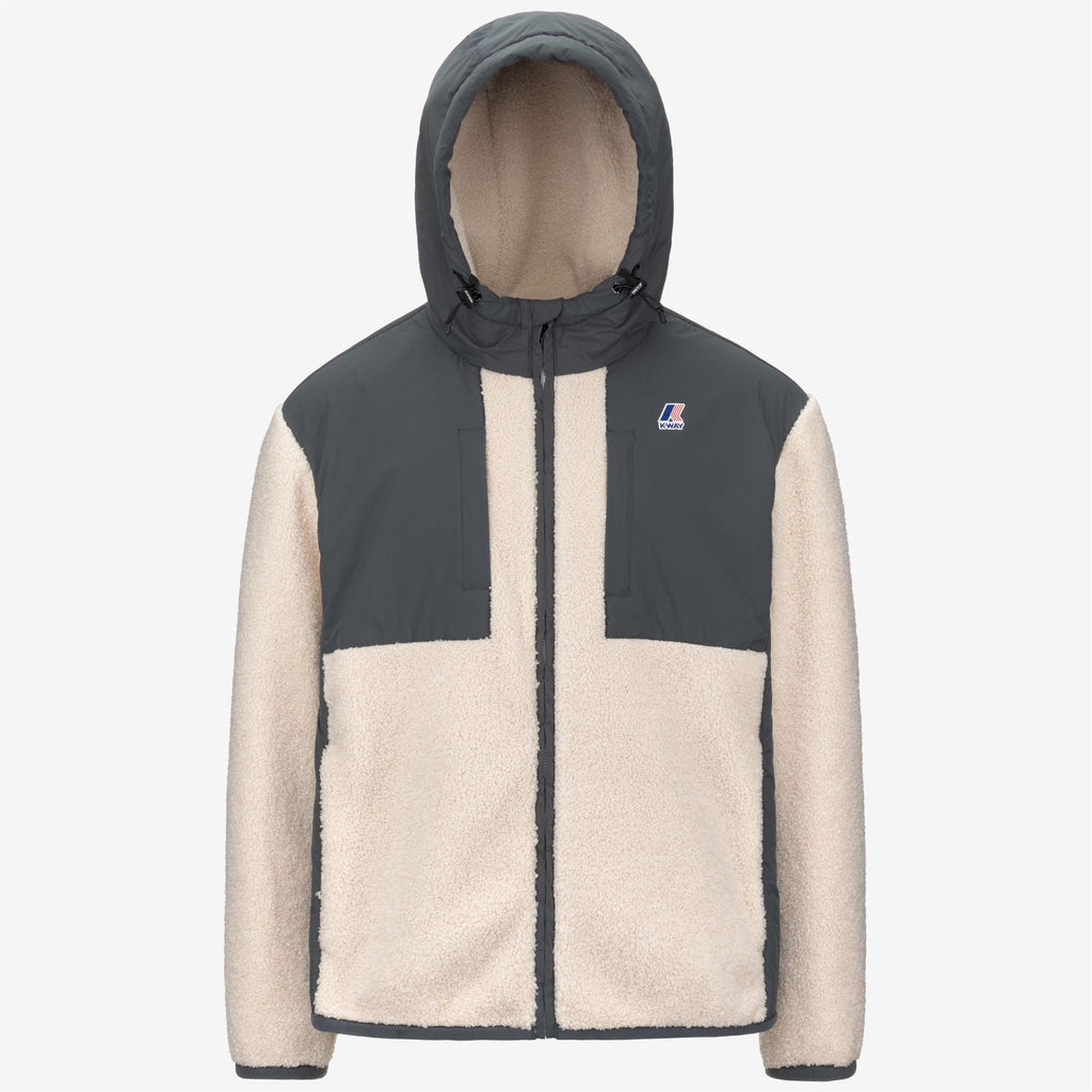 SAMSON 4.0 ORSETTO - Fleece - Hoodie Full Zip - Unisex - GREY SHADOW DK-ECRU