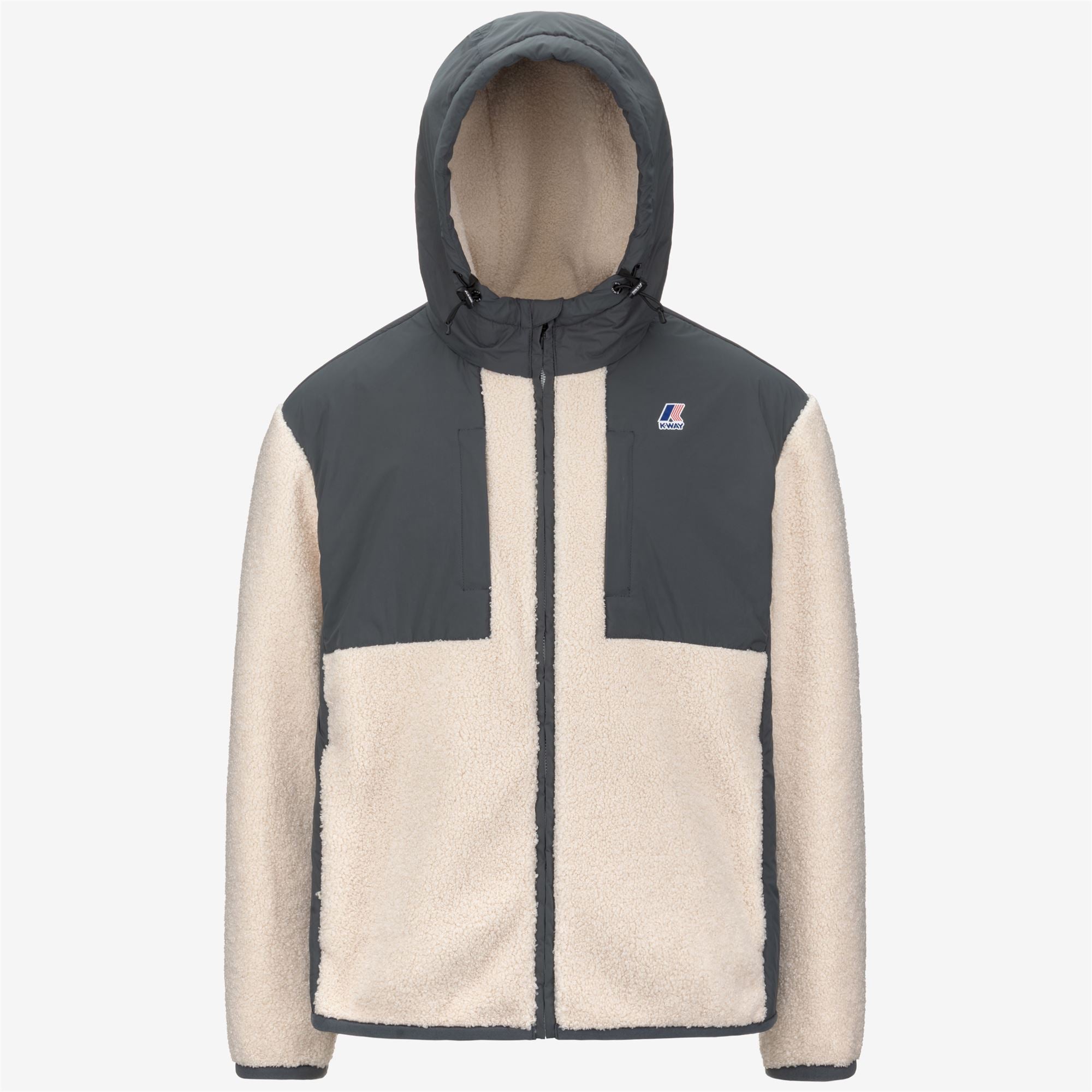 SAMSON 4.0 ORSETTO - Fleece - Hoodie Full Zip - Unisex - GREY SHADOW DK-ECRU