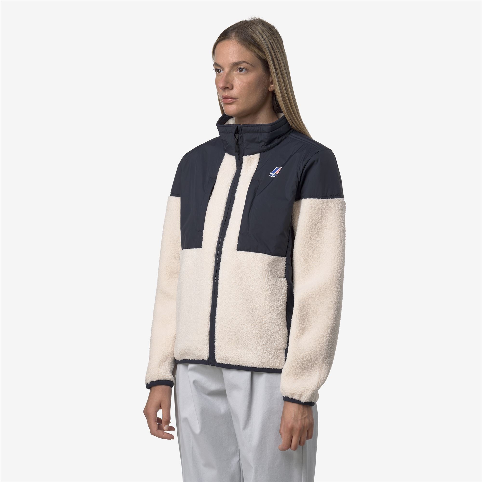 SIXTE 4.0 ORSETTO - Fleece - Jacket - Unisex - BLUE DEPTH-ECRU