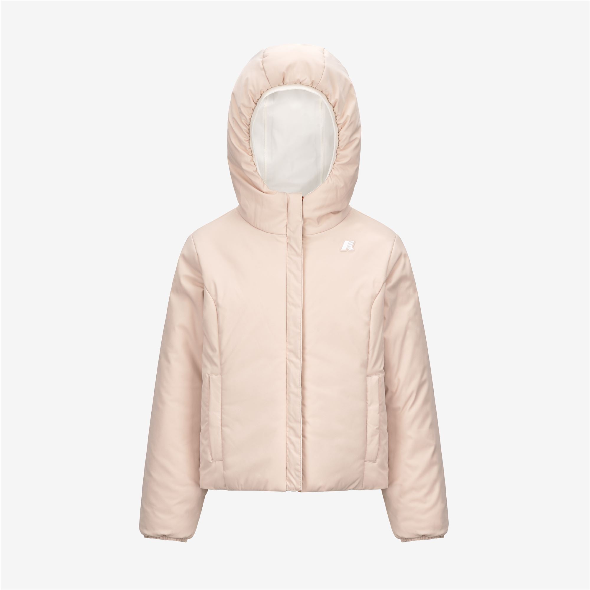P. LILY ST WARM REVERSIBLE - Jackets - Short - Girl - WHITE G-PINK T