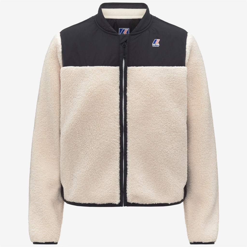 BERNARDINE 4.0 ORSETTO - Fleece - Jacket - Woman - BLACK PURE-ECRU