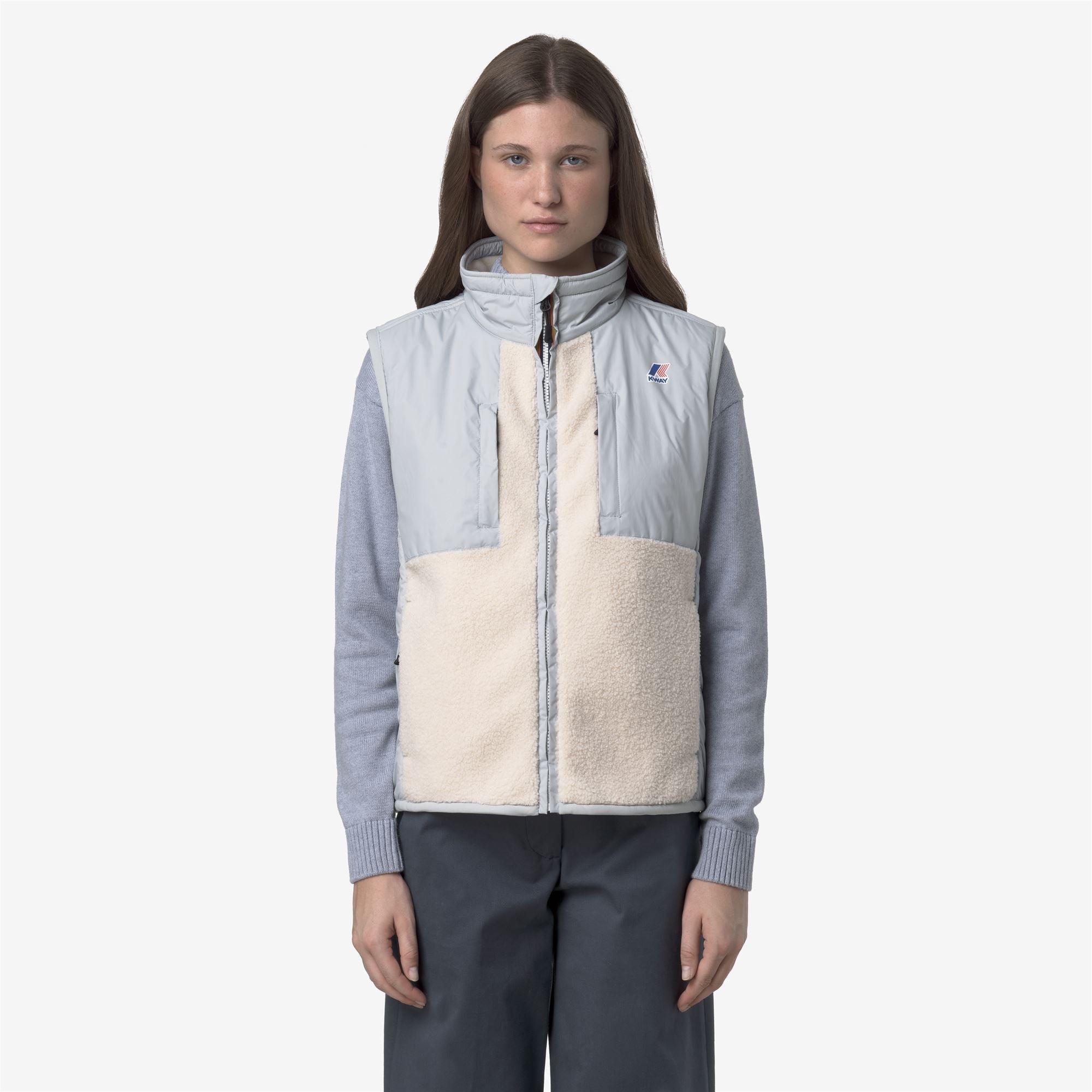 VITAL 4.0 ORSETTO - Fleece - Vest - Unisex - GREY-ECRU