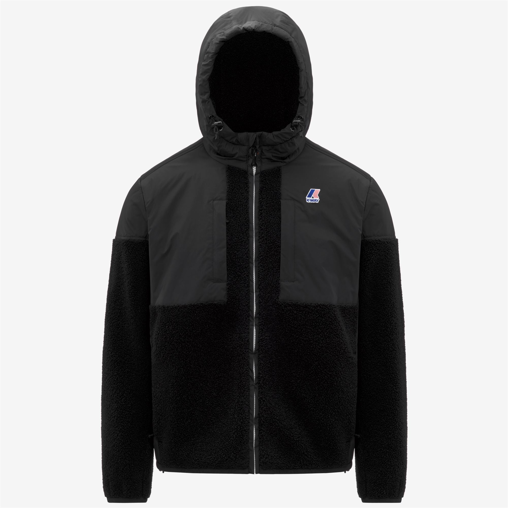 SAMSON 4.0 ORSETTO - Fleece - Hoodie Full Zip - Unisex - BLACK PURE