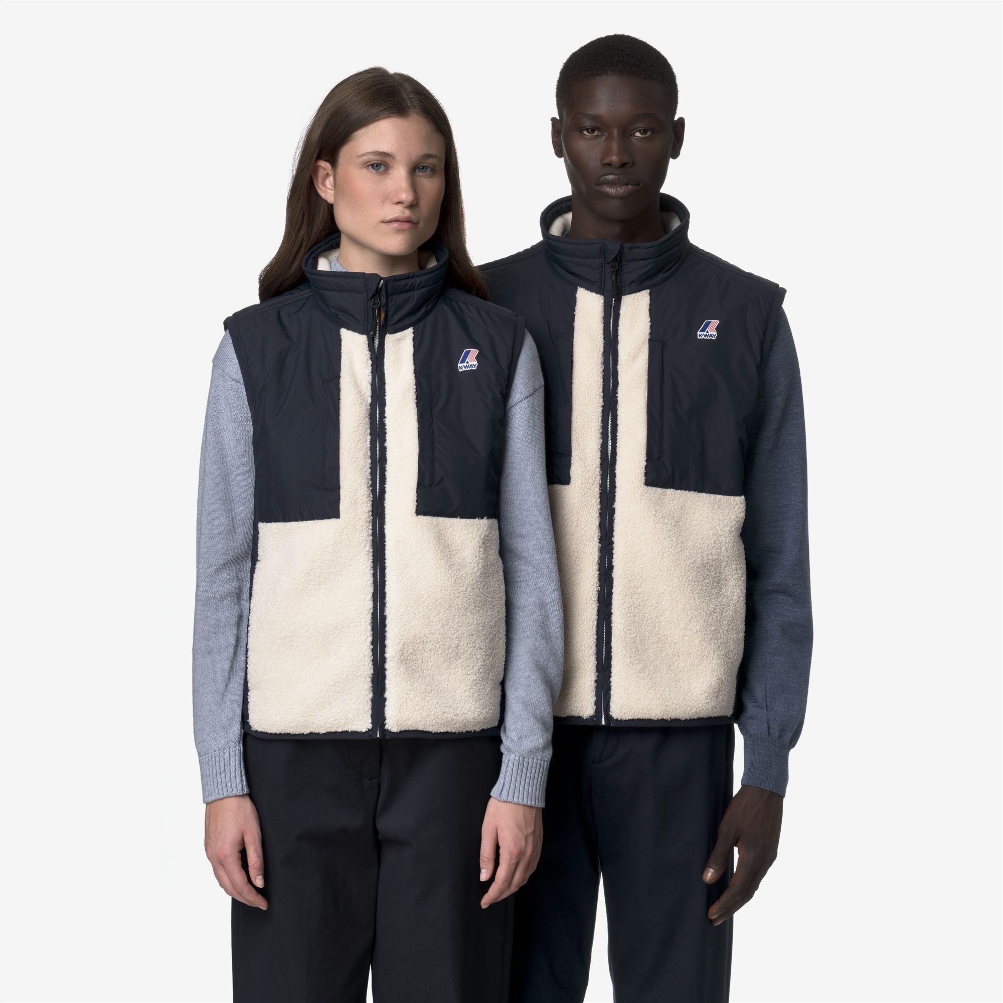 VITAL 4.0 ORSETTO - Fleece - Vest - Unisex - BLUE DEPTH-ECRU