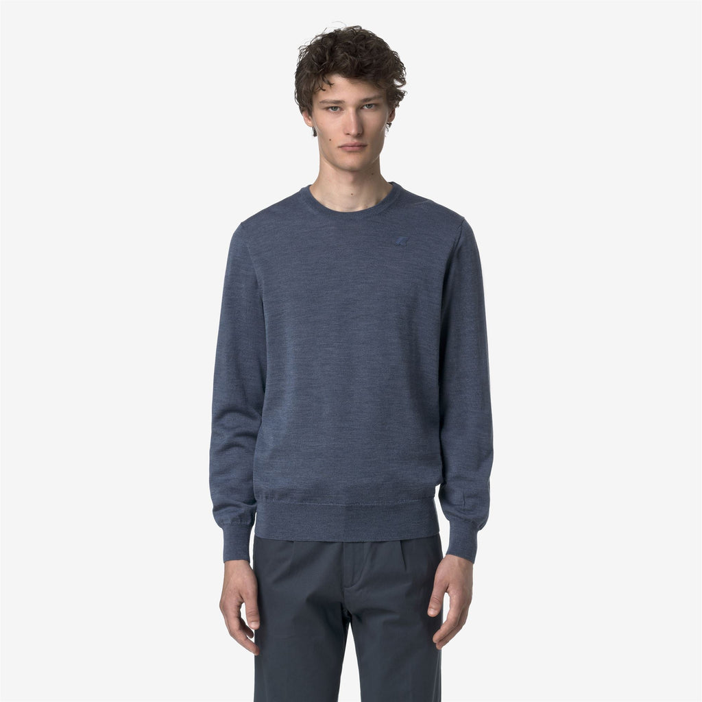 SEBASTIEN MERINO - KNITWEAR - Pull Over - Man - BLUE AVION MEL