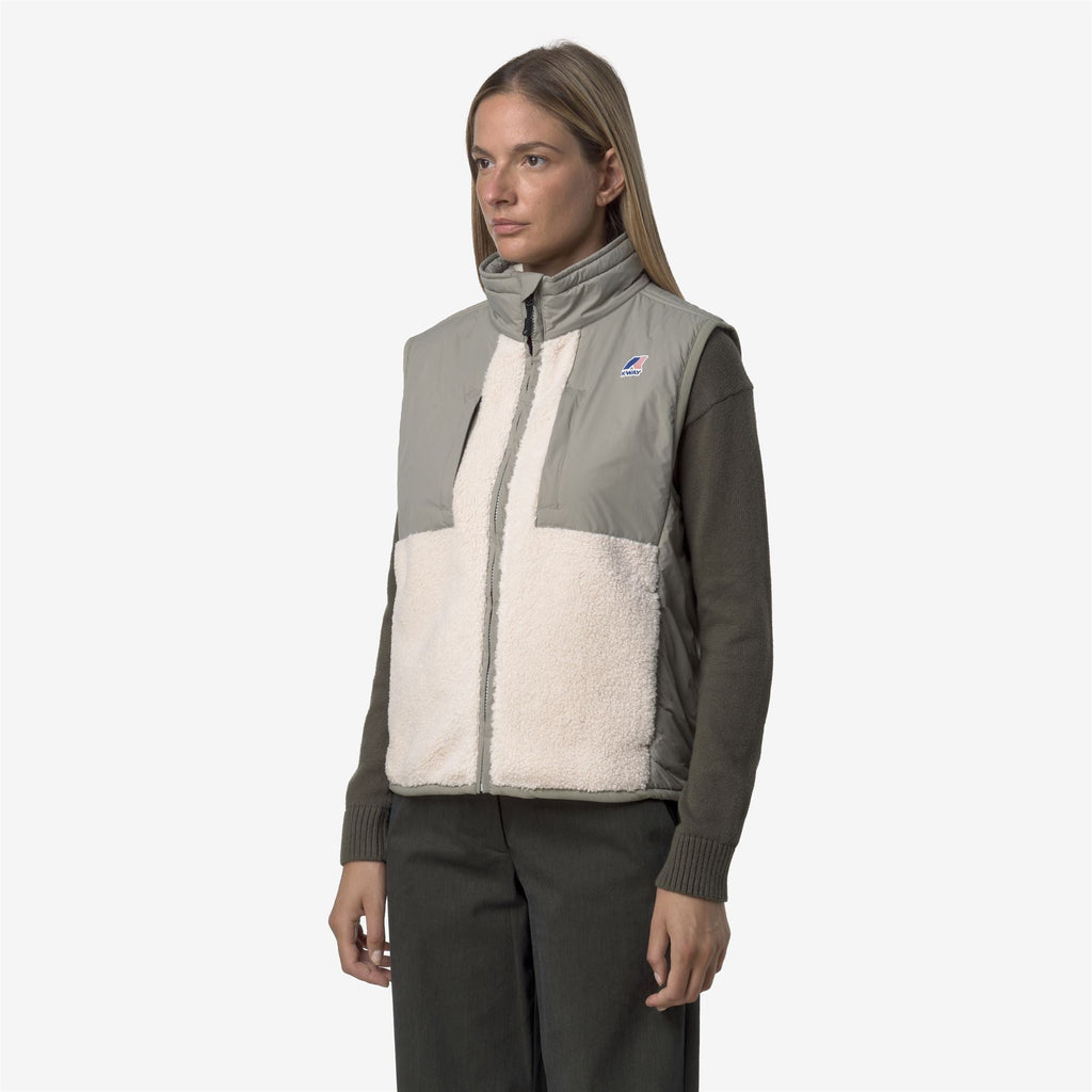VITAL 4.0 ORSETTO - Fleece - Vest - Unisex - GREEN OAK-ECRU