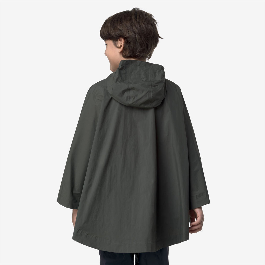 P. LE VRAI 4.0 MORGAN - Jackets - PONCHO - Kid unisex - GREEN BLACKISH