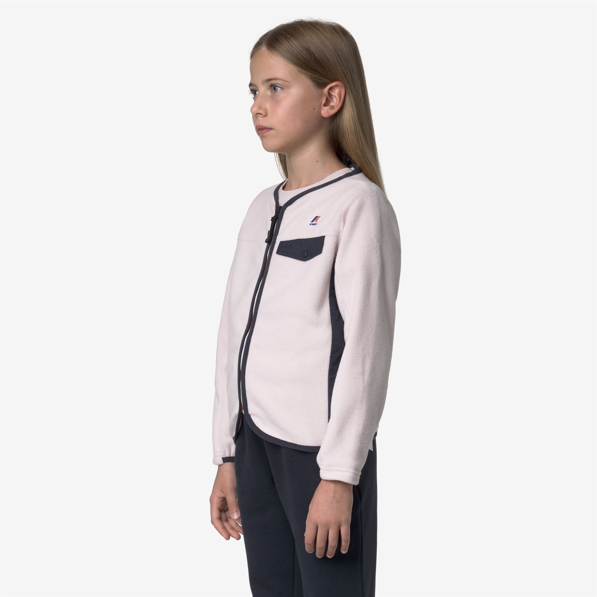 P. ARISTIDE 4.0 POLAR - Fleece - Jacket - Girl - ROSE HUSHED-BLUE DEPTH