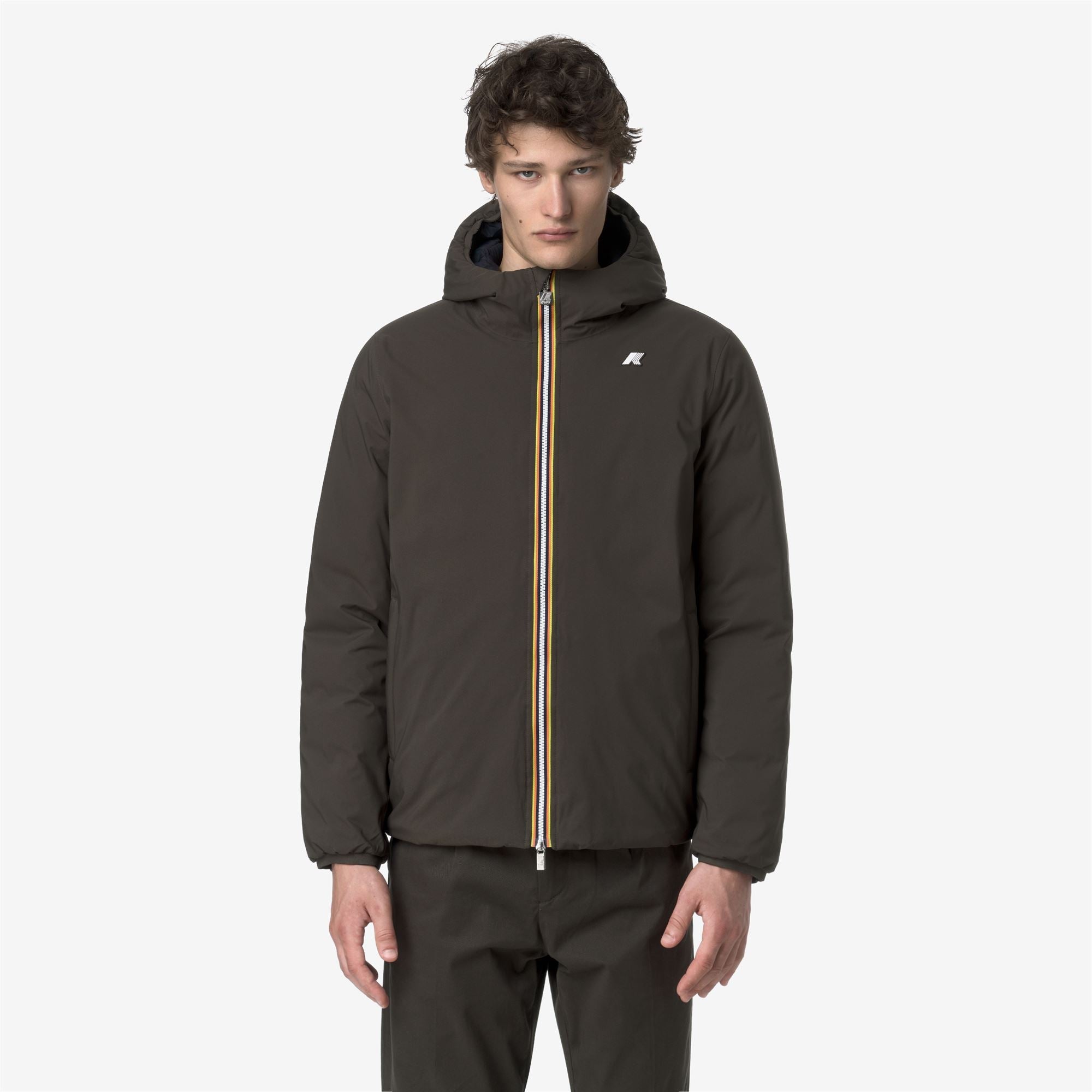JACK ST THERMO REVERSIBLE - Jackets - Short - Man - BLACK OLIVE-BLUE DEPTH