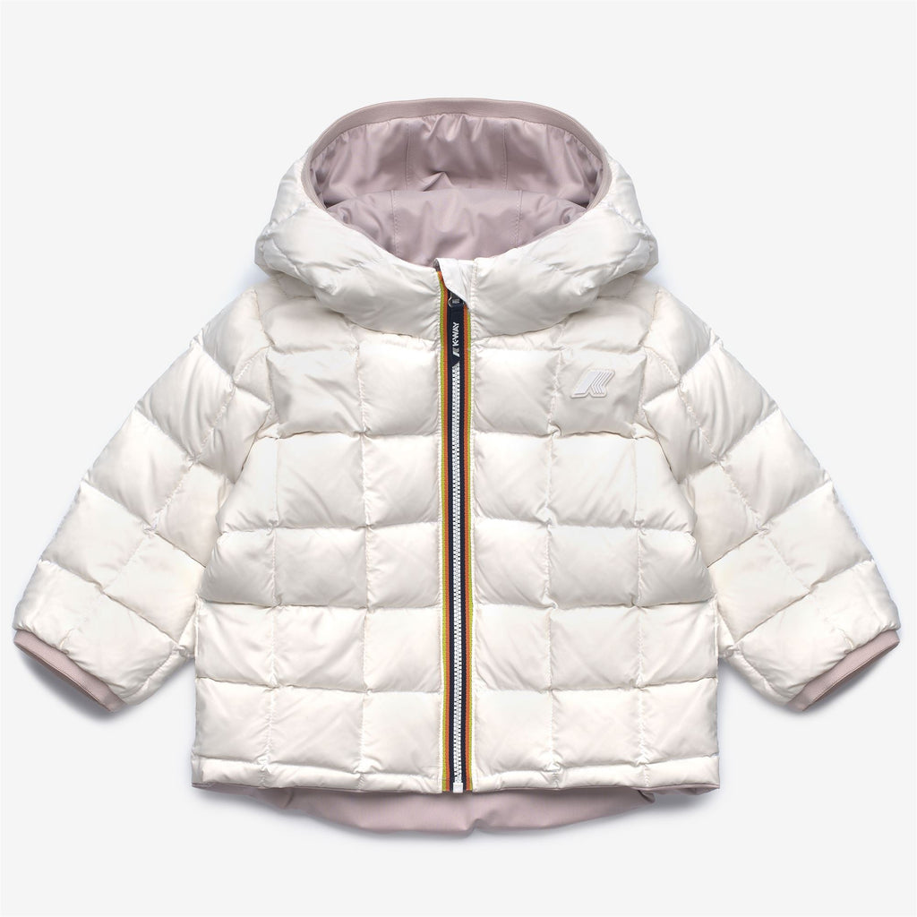 E. JACK ST THERMO REVERSIBLE - Jackets - Short - Kid unisex - ROSE HUSHED-WHITE GARDENIA