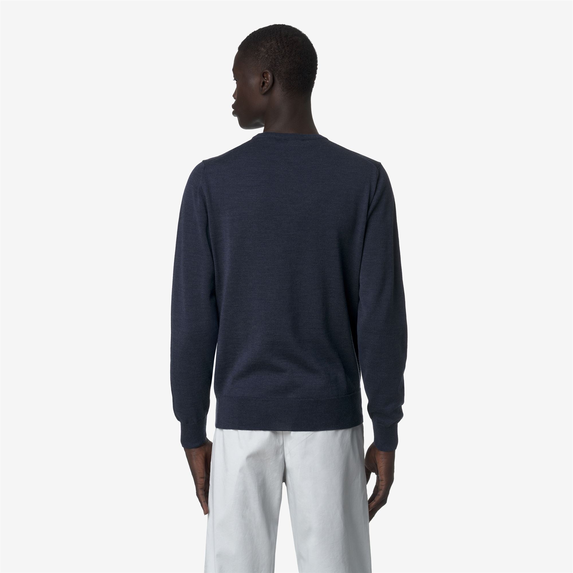SEBASTIEN MERINO - KNITWEAR - Pull Over - Man - BLUE FADED MEL
