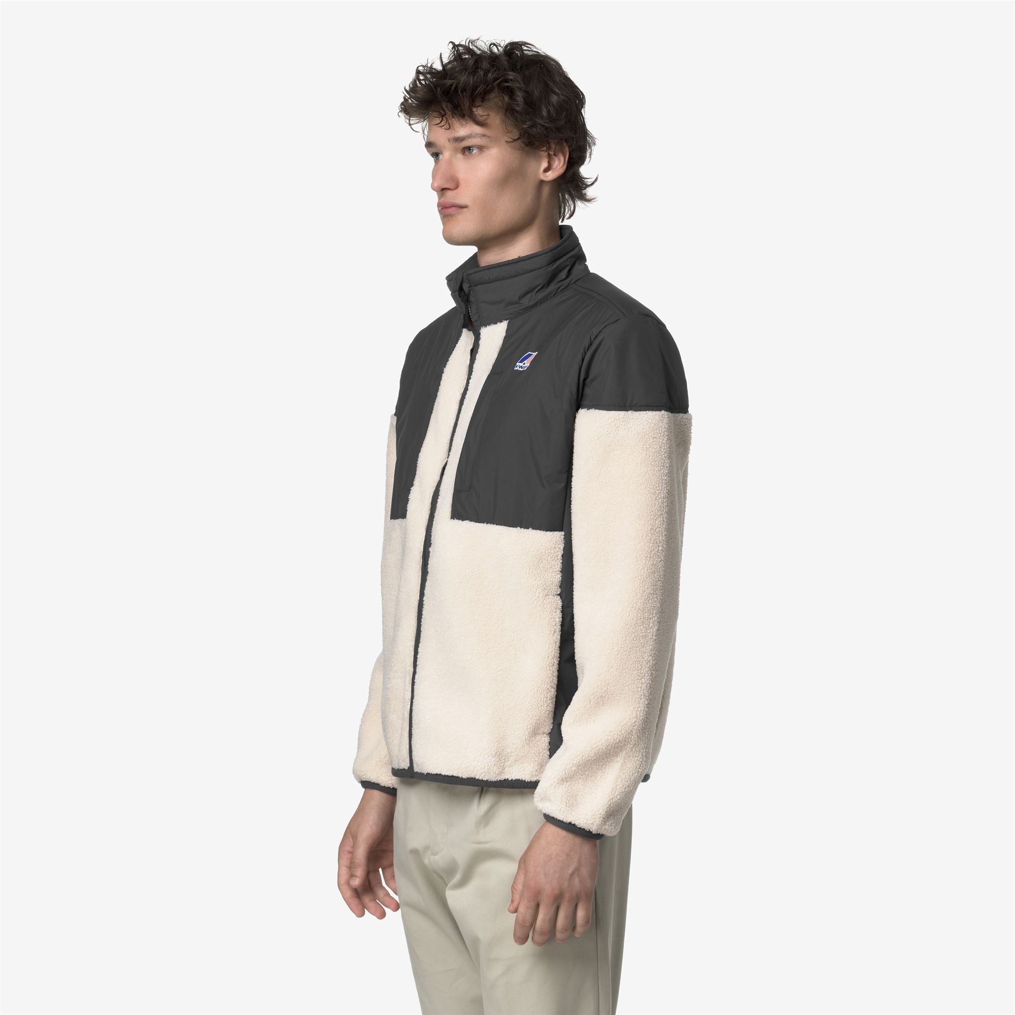SIXTE 4.0 ORSETTO - Fleece - Jacket - Unisex - GREY SHADOW DK-ECRU