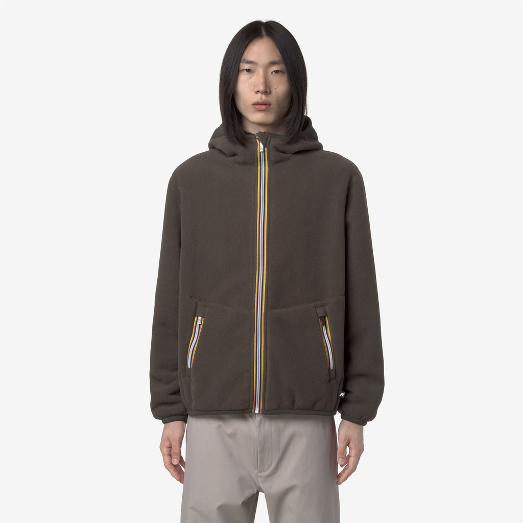 JACK SHERPA POLAR REVERSIBLE - Fleece - Jacket - Man - BLACK OLIVE COMBO
