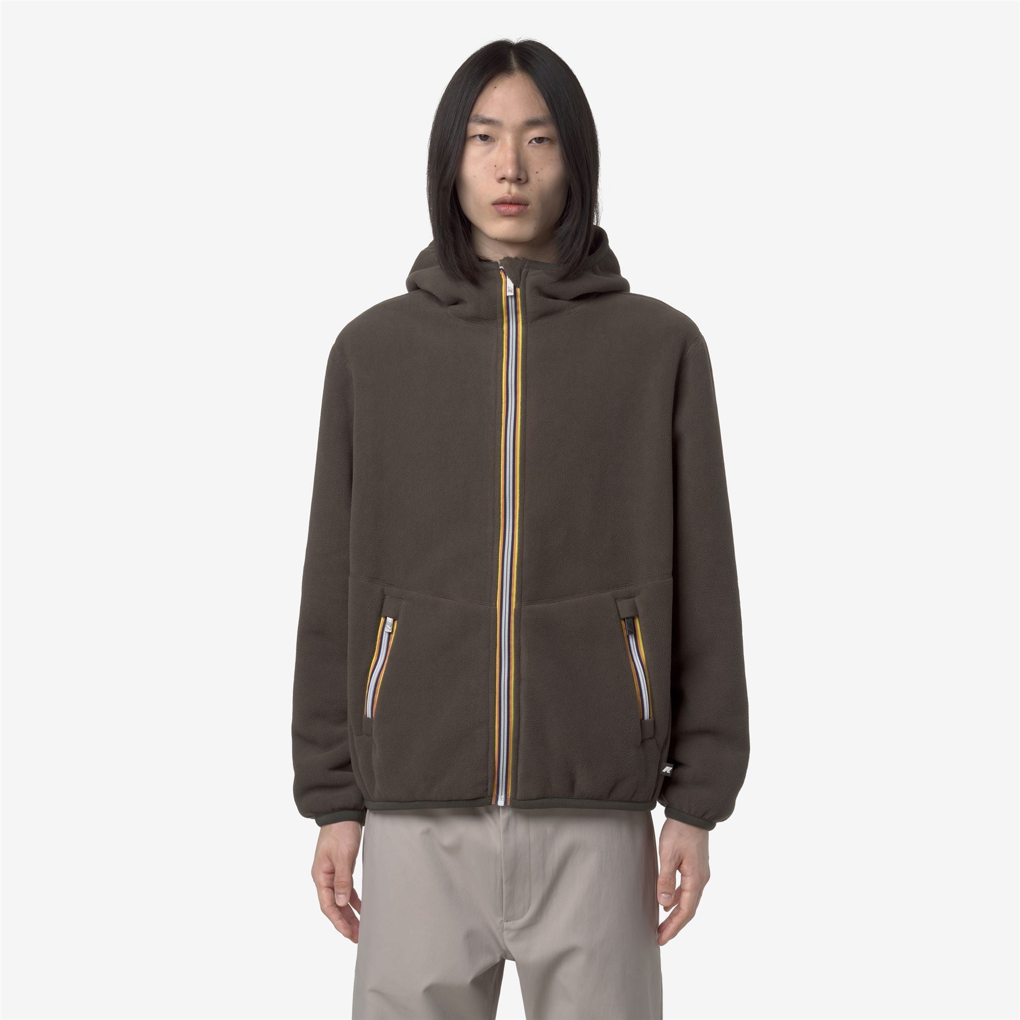 JACK SHERPA POLAR REVERSIBLE - Fleece - Jacket - Man - BLACK OLIVE COMBO