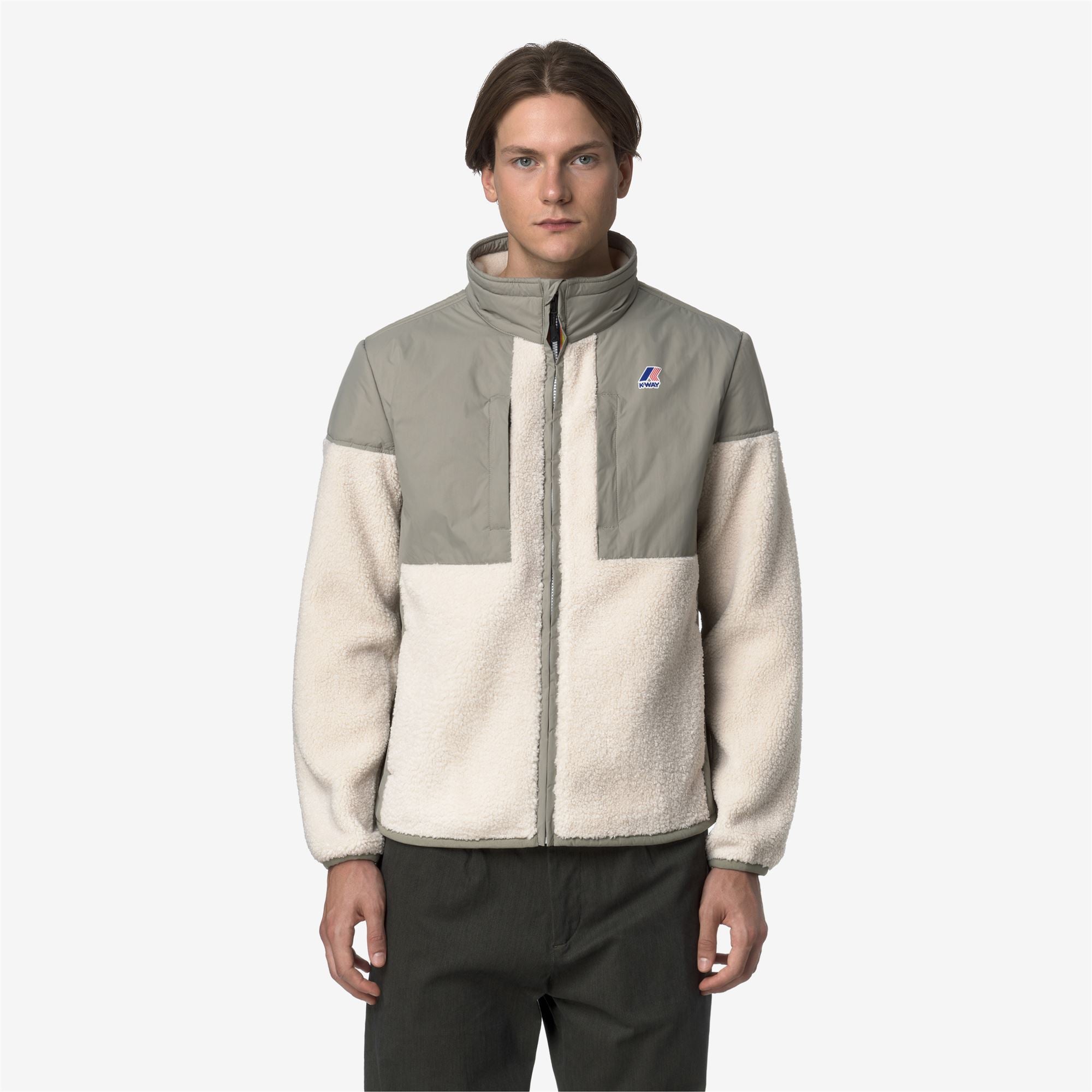 SIXTE 4.0 ORSETTO - Fleece - Jacket - Unisex - GREEN OAK-ECRU