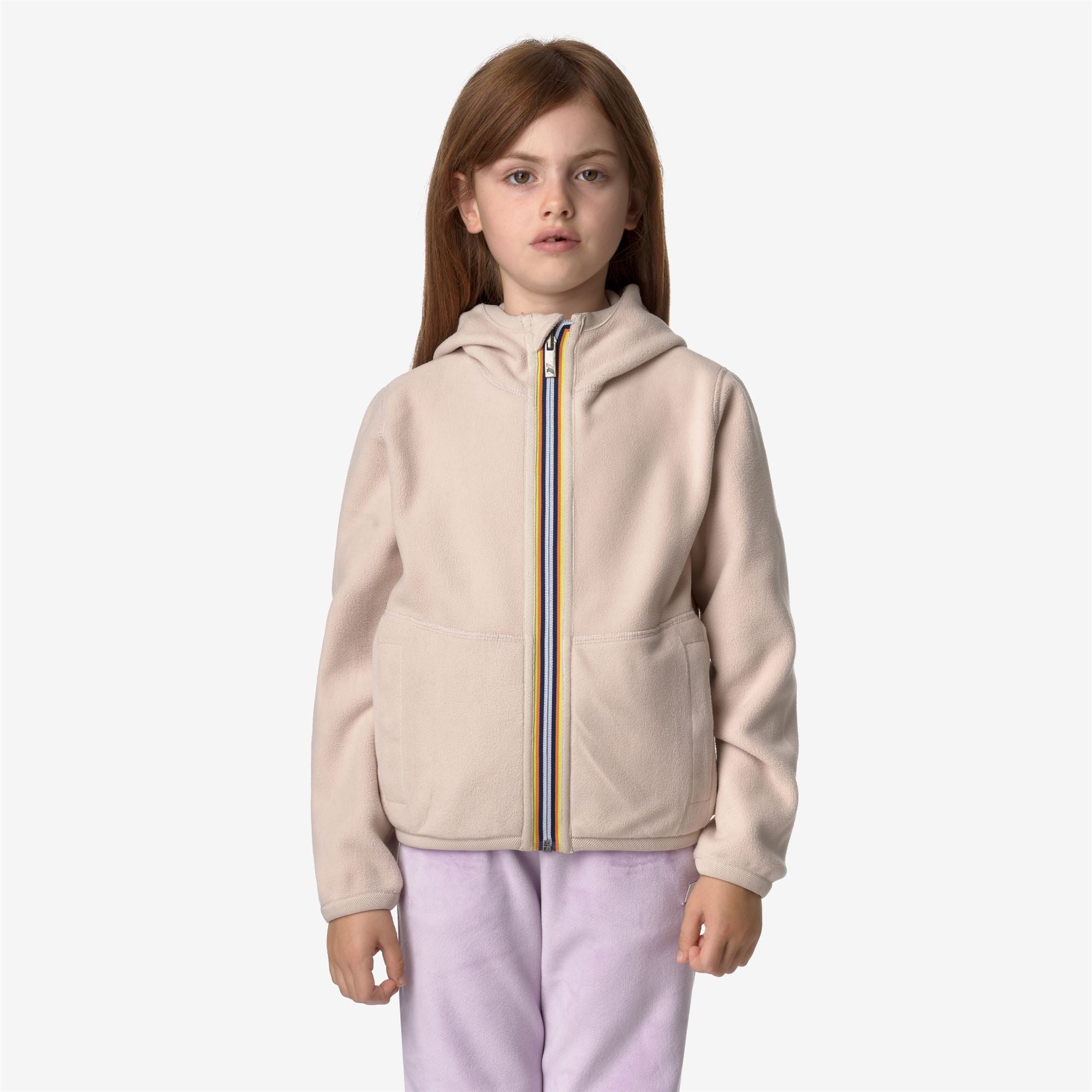 P. LILY VELOUR POLAR REVERSIBLE - Fleece - Jacket - Girl - PINK TINT-PINK TINT