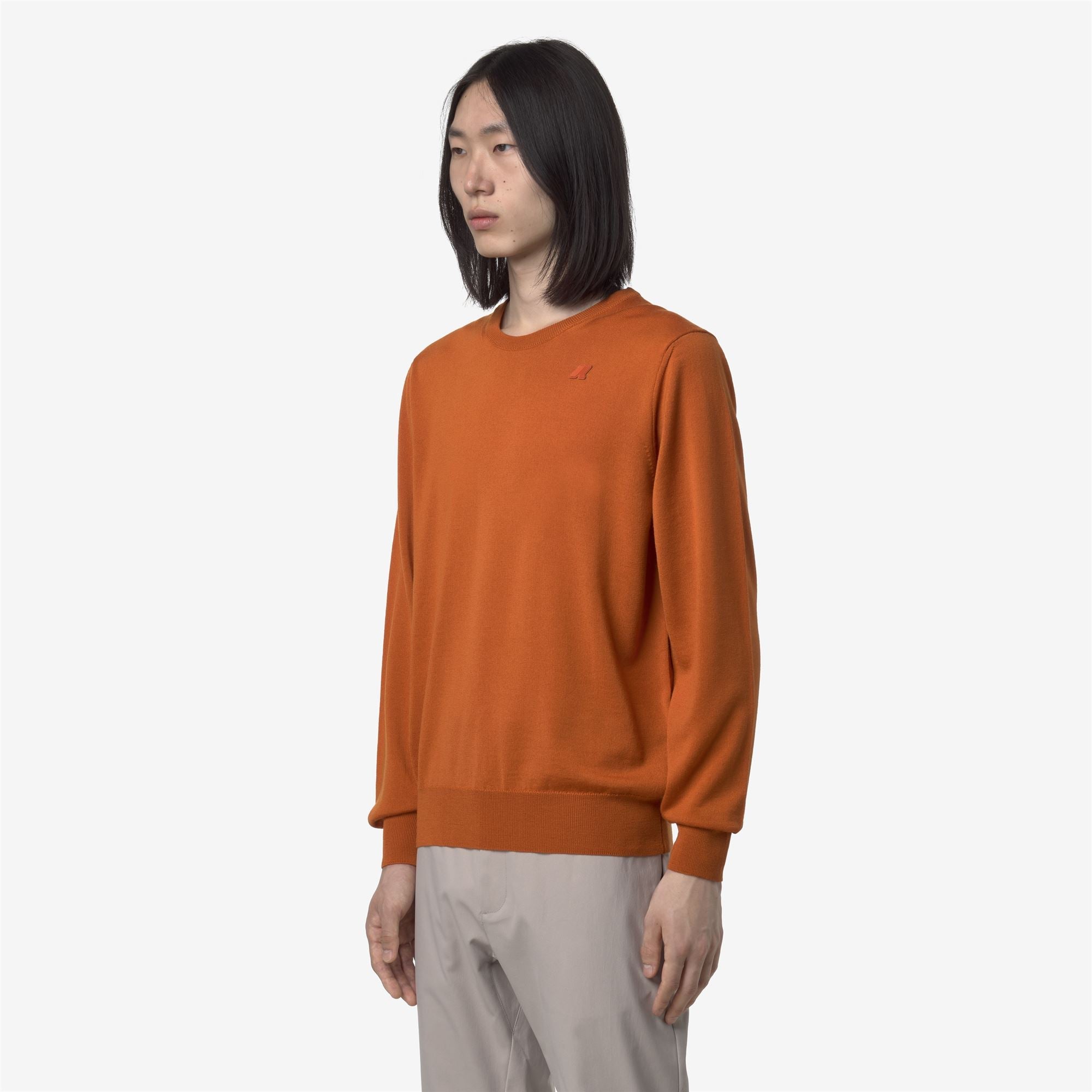 SEBASTIEN MERINO - KNITWEAR - Pull Over - Man - ORANGE RUST