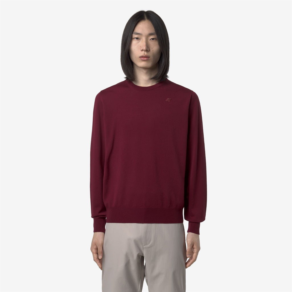 SEBASTIEN MERINO - KNITWEAR - Pull Over - Man - RED RODODENDRO
