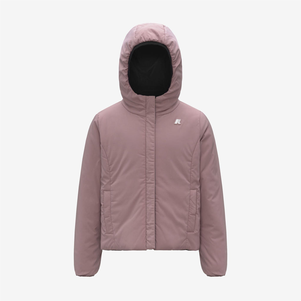 P. LILY ST WARM REVERSIBLE - Jackets - Short - Girl - BLACK PURE-ROSE PINKISH