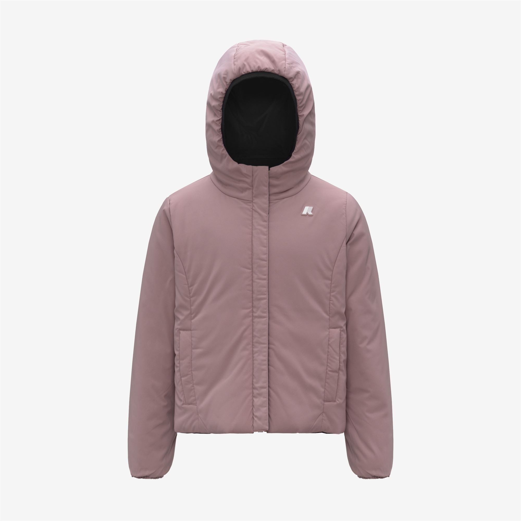 P. LILY ST WARM REVERSIBLE - Jackets - Short - Girl - BLACK PURE-ROSE PINKISH
