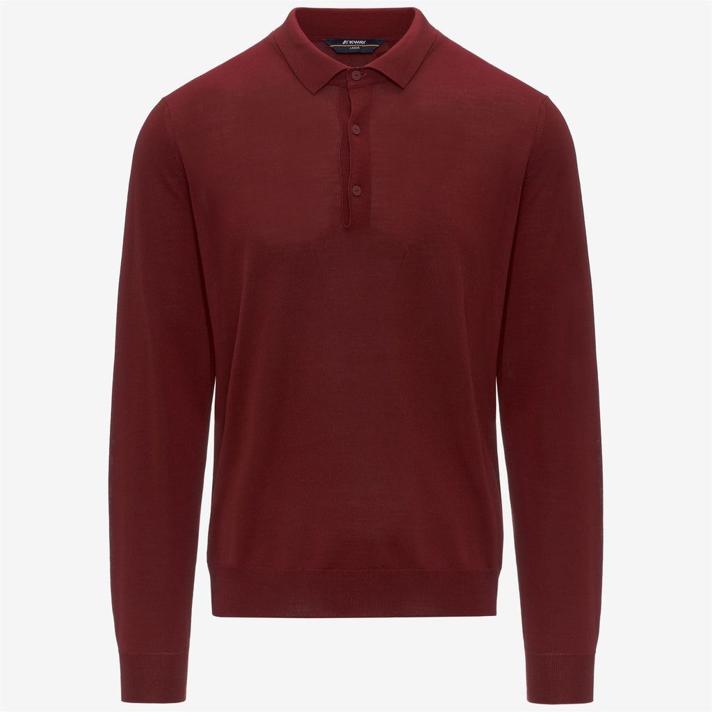 REY WOOL MERINO BLEND - KNITWEAR - Pull Over - Man - RED SYRAH