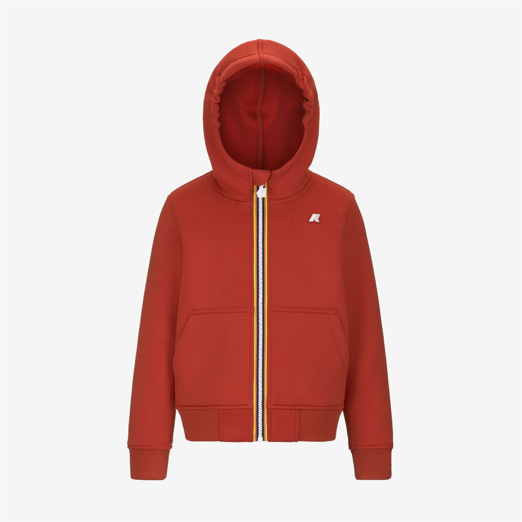 P. BERENGER SPACER - Fleece - Jacket - Boy - RED POMPEIAN