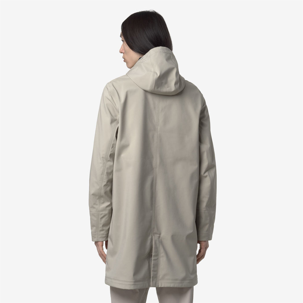 THOMAS BONDED - Jackets - Long - Man - BEIGE CASHMERE-BLUE DEPTH