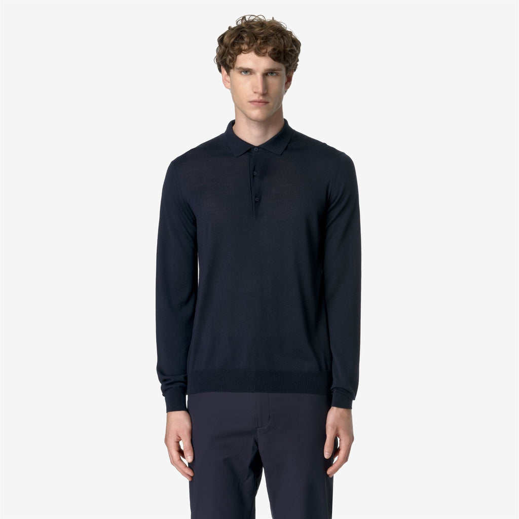 REY WOOL MERINO BLEND - KNITWEAR - Pull Over - Man - BLUE DEPTH