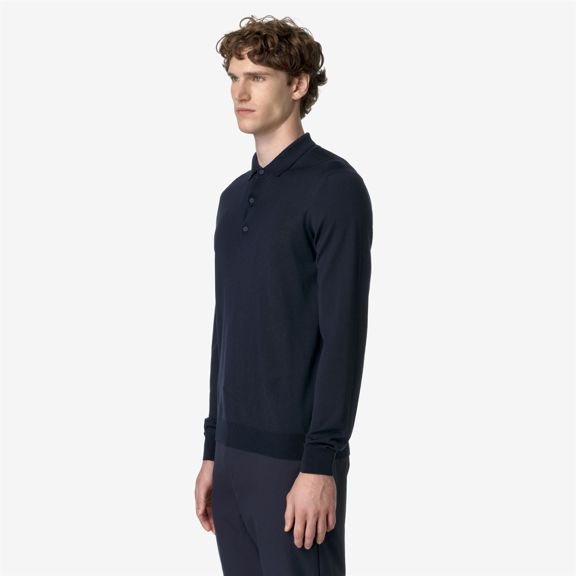 REY WOOL MERINO BLEND - KNITWEAR - Pull Over - Man - BLUE DEPTH
