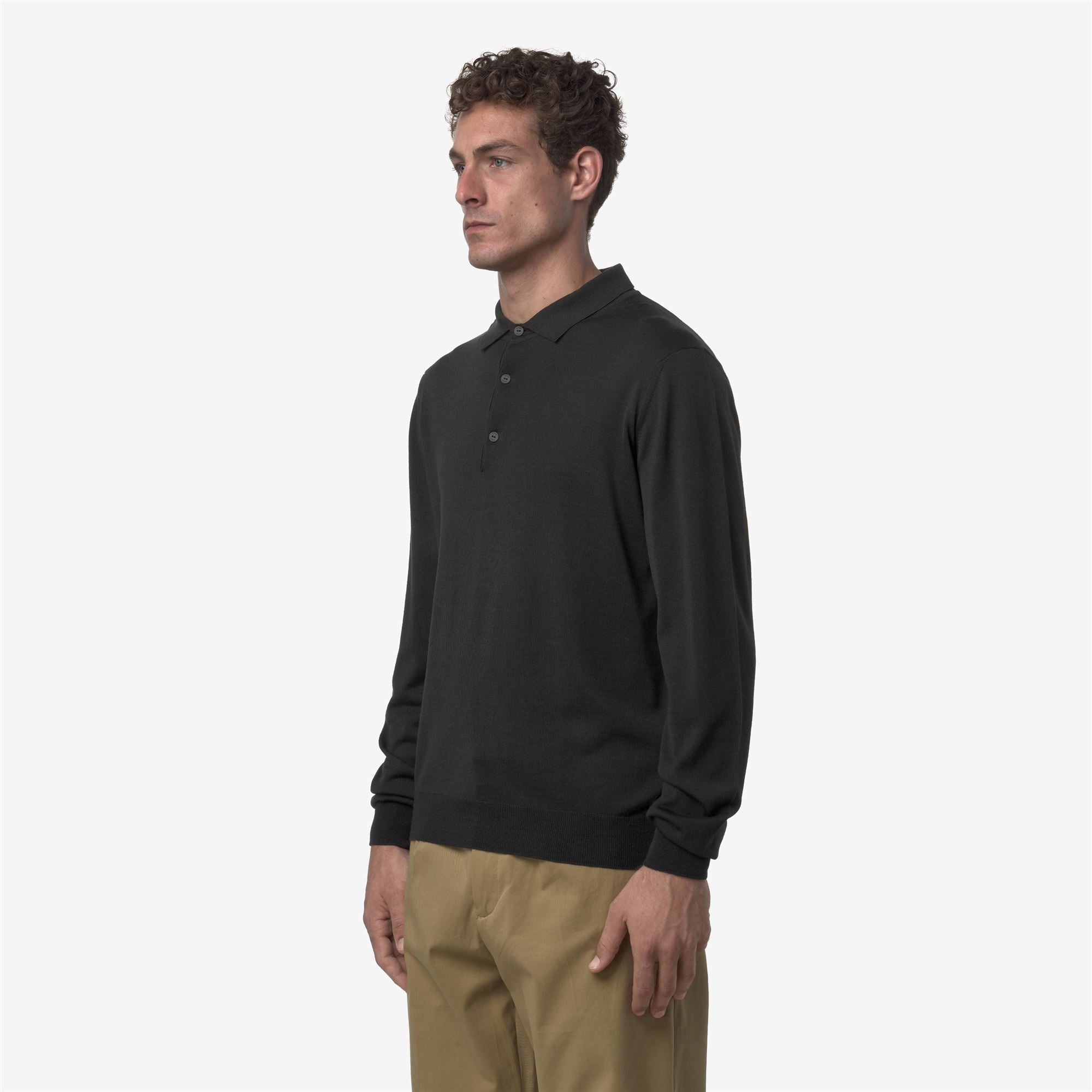 REY WOOL MERINO BLEND - KNITWEAR - Pull Over - Man - GREY SHADOW DK
