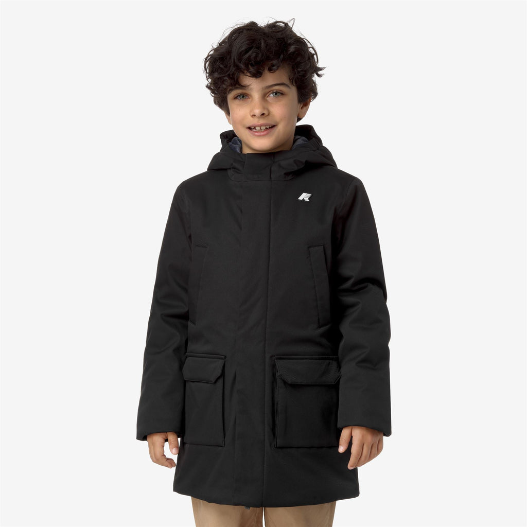 P. JARKO TWILL MARMOTTA - Jackets - Mid - Boy - BLACK P-BLUE A