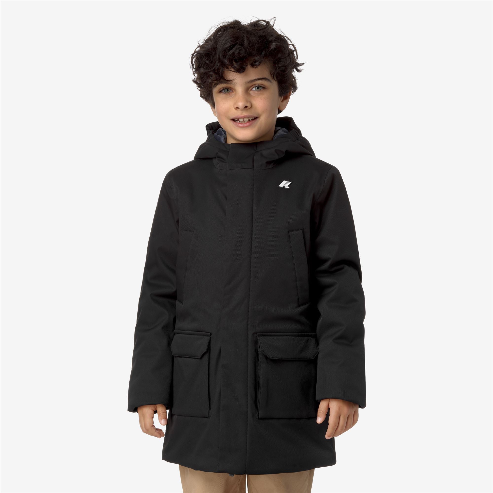 P. JARKO TWILL MARMOTTA - Jackets - Mid - Boy - BLACK P-BLUE A