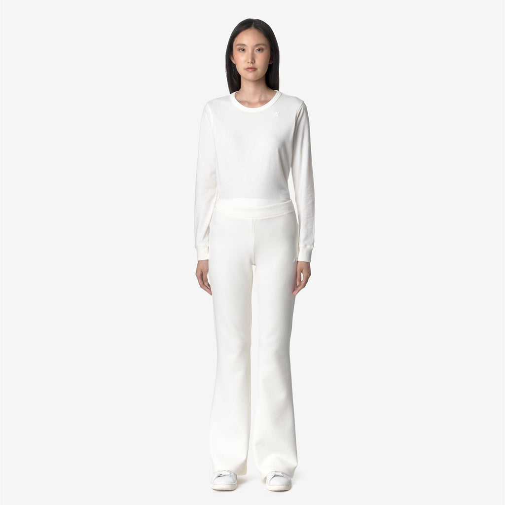JENNY LIGHT SPACER - Pants - Sport Trousers - Woman - WHITE GARDENIA