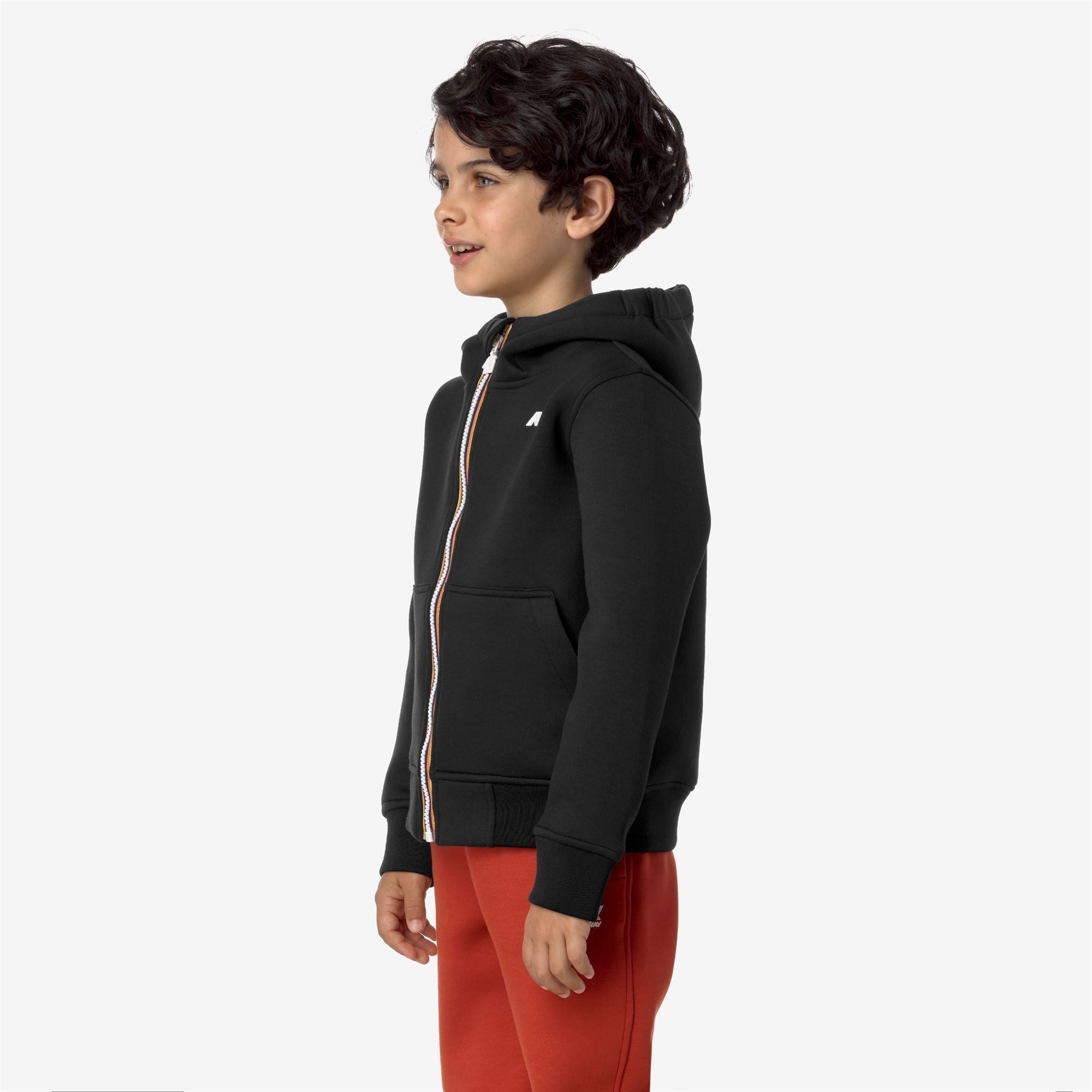 P. BERENGER SPACER - Fleece - Jacket - Boy - BLACK PURE