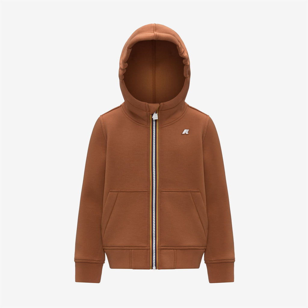 P. BERENGER SPACER - Fleece - Jacket - Boy - ORANGE ADOBE