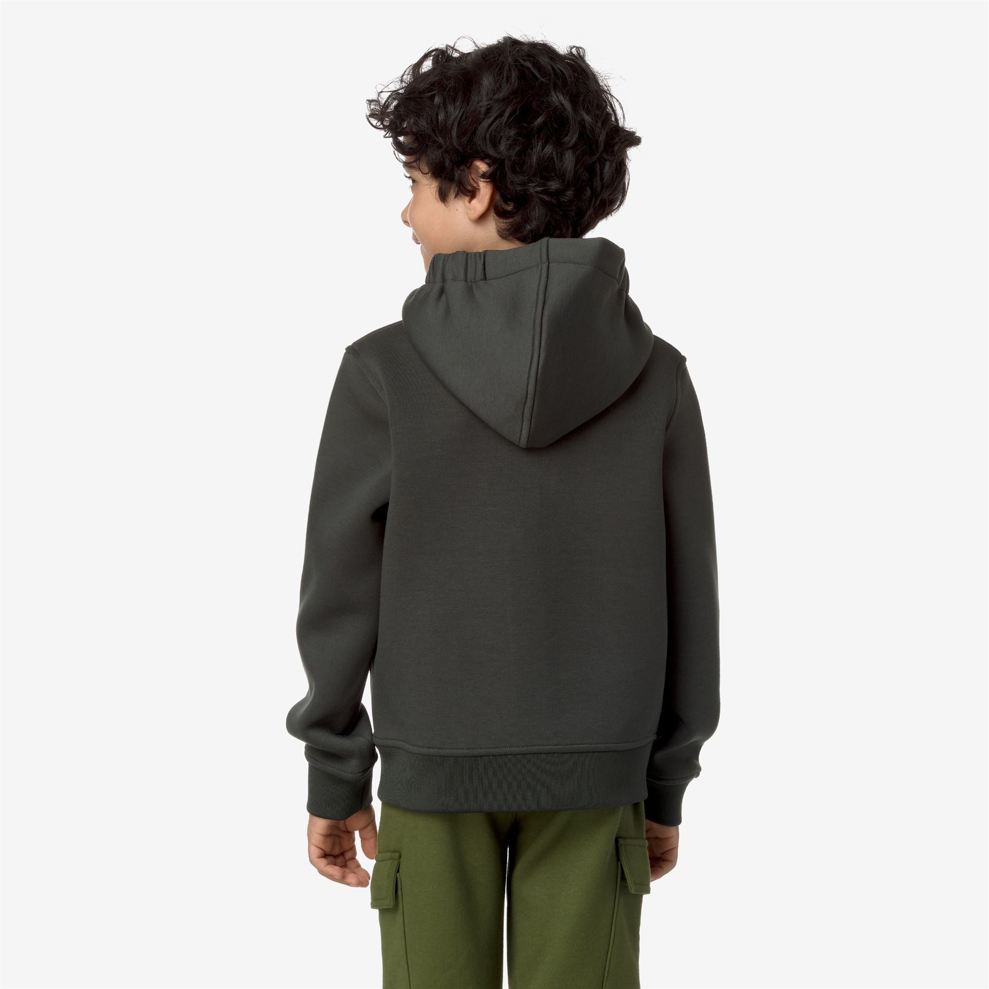 P. BERENGER SPACER - Fleece - Jacket - Boy - GREEN BLACKISH