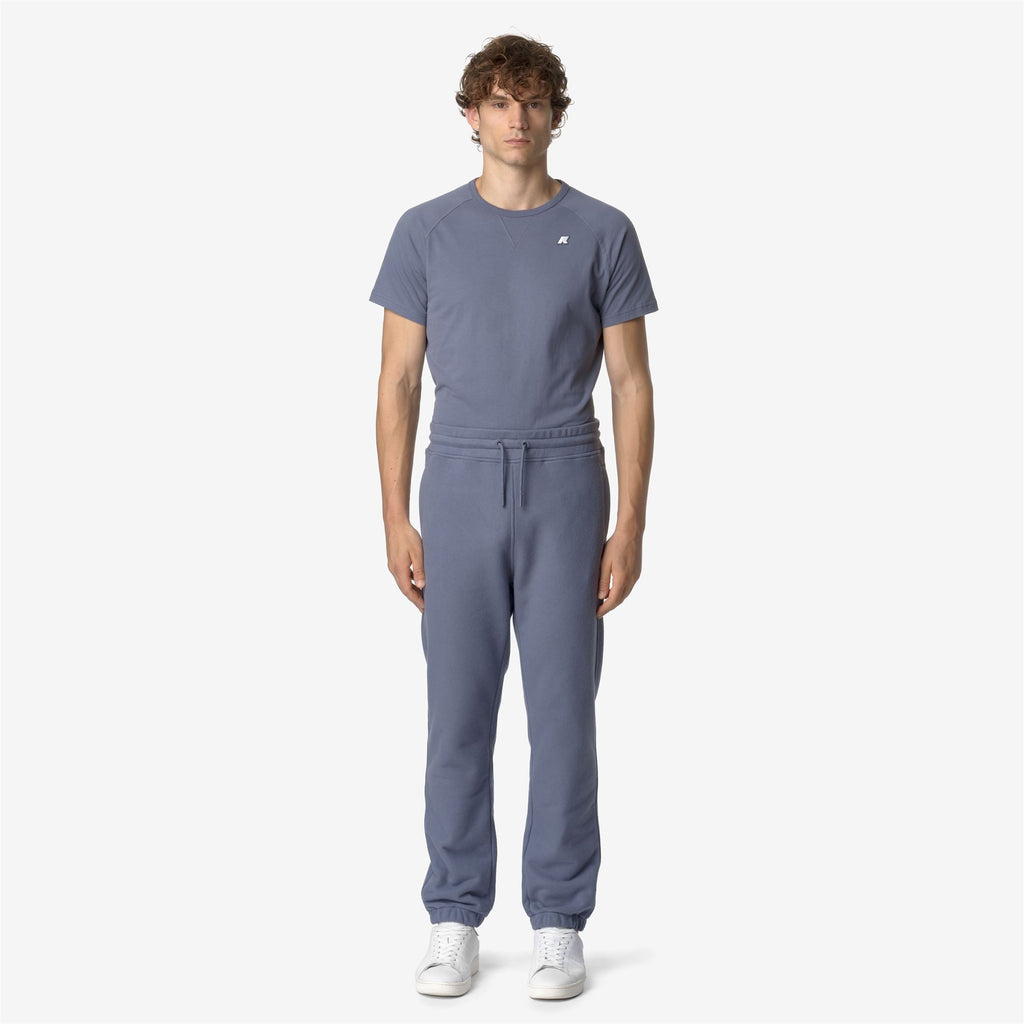 MICKYEL HEAVY FLEECE - Pants - Sport Trousers - Man - GREY BLUE AVIO