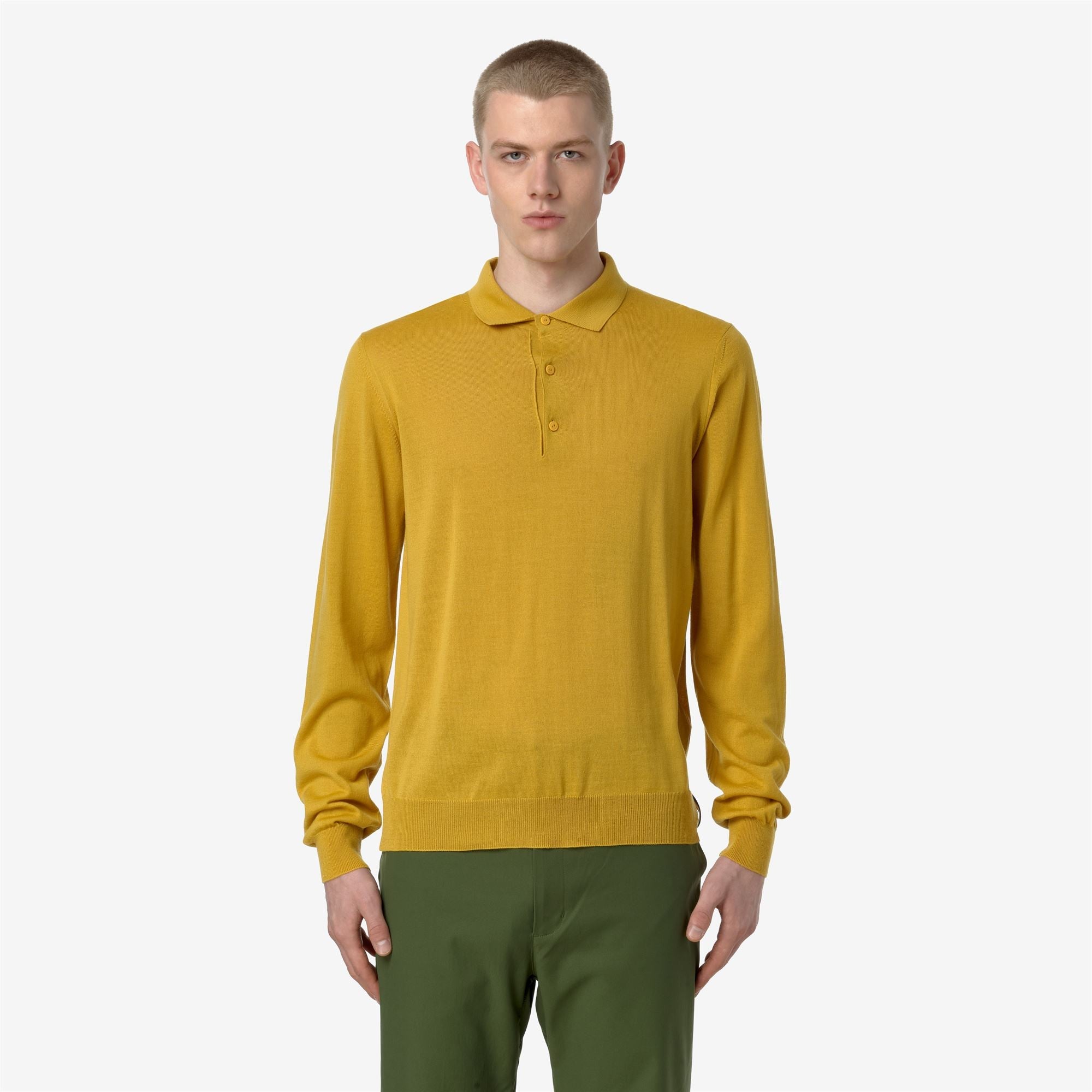 REY WOOL MERINO BLEND - KNITWEAR - Pull Over - Man - YELLOW GOLDEN ROD