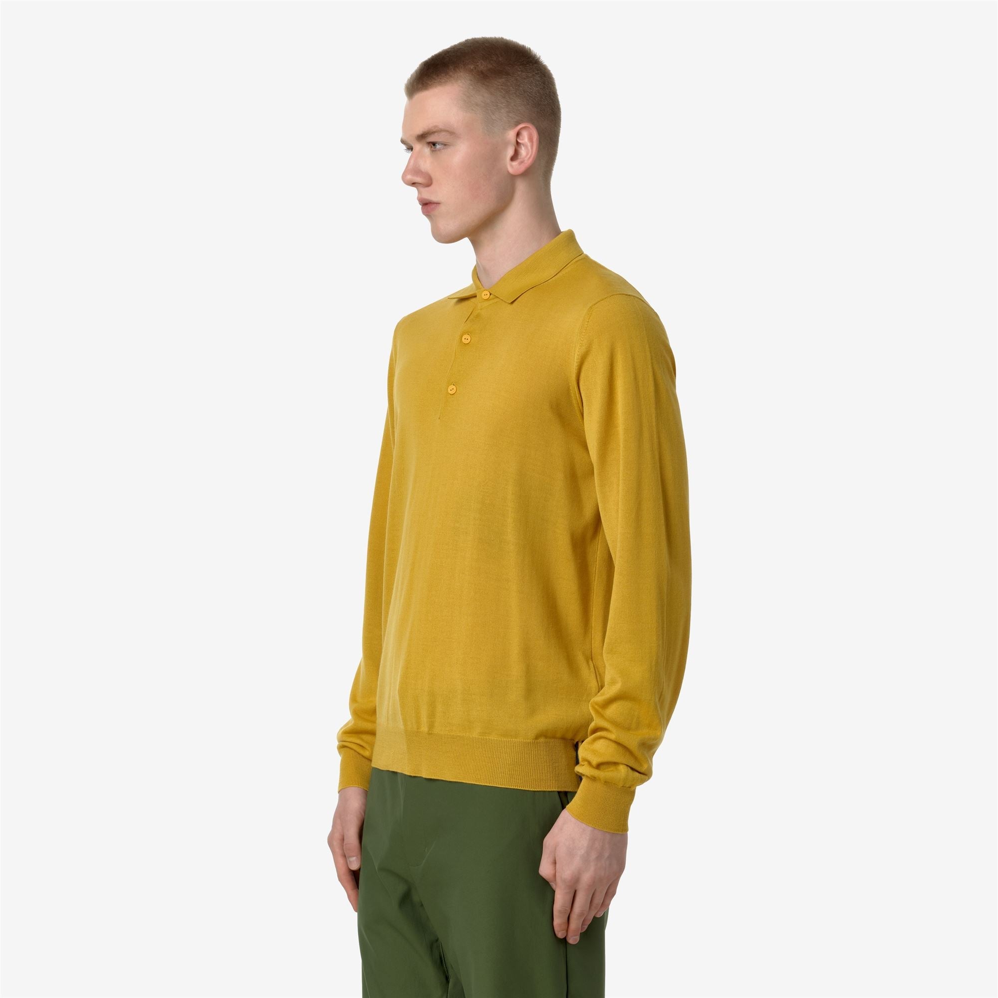 REY WOOL MERINO BLEND - KNITWEAR - Pull Over - Man - YELLOW GOLDEN ROD
