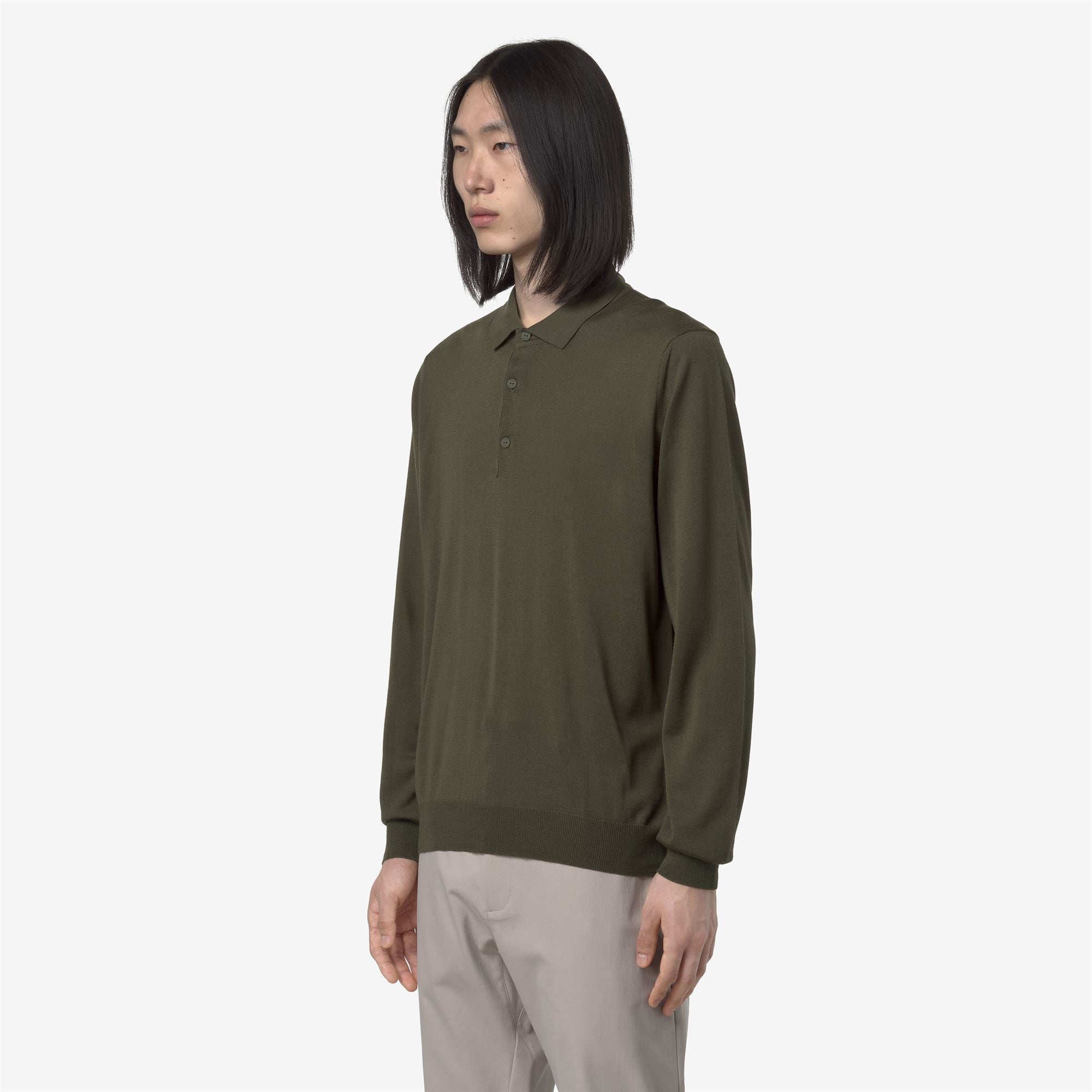 REY WOOL MERINO BLEND - KNITWEAR - Pull Over - Man - GREEN WINTER