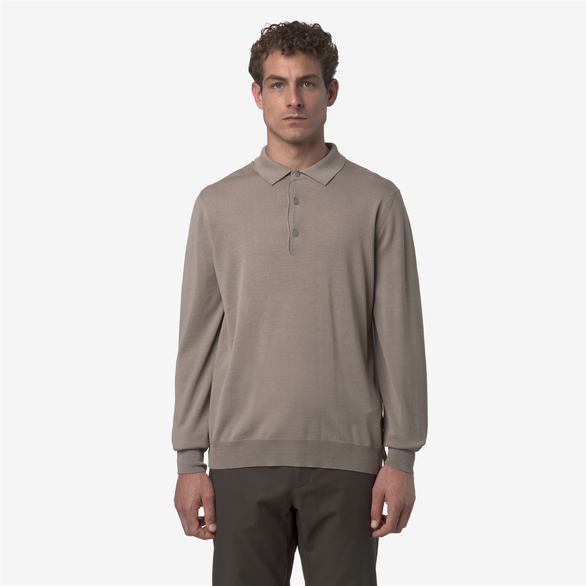 REY WOOL MERINO BLEND - KNITWEAR - Pull Over - Man - BEIGE TAUPE