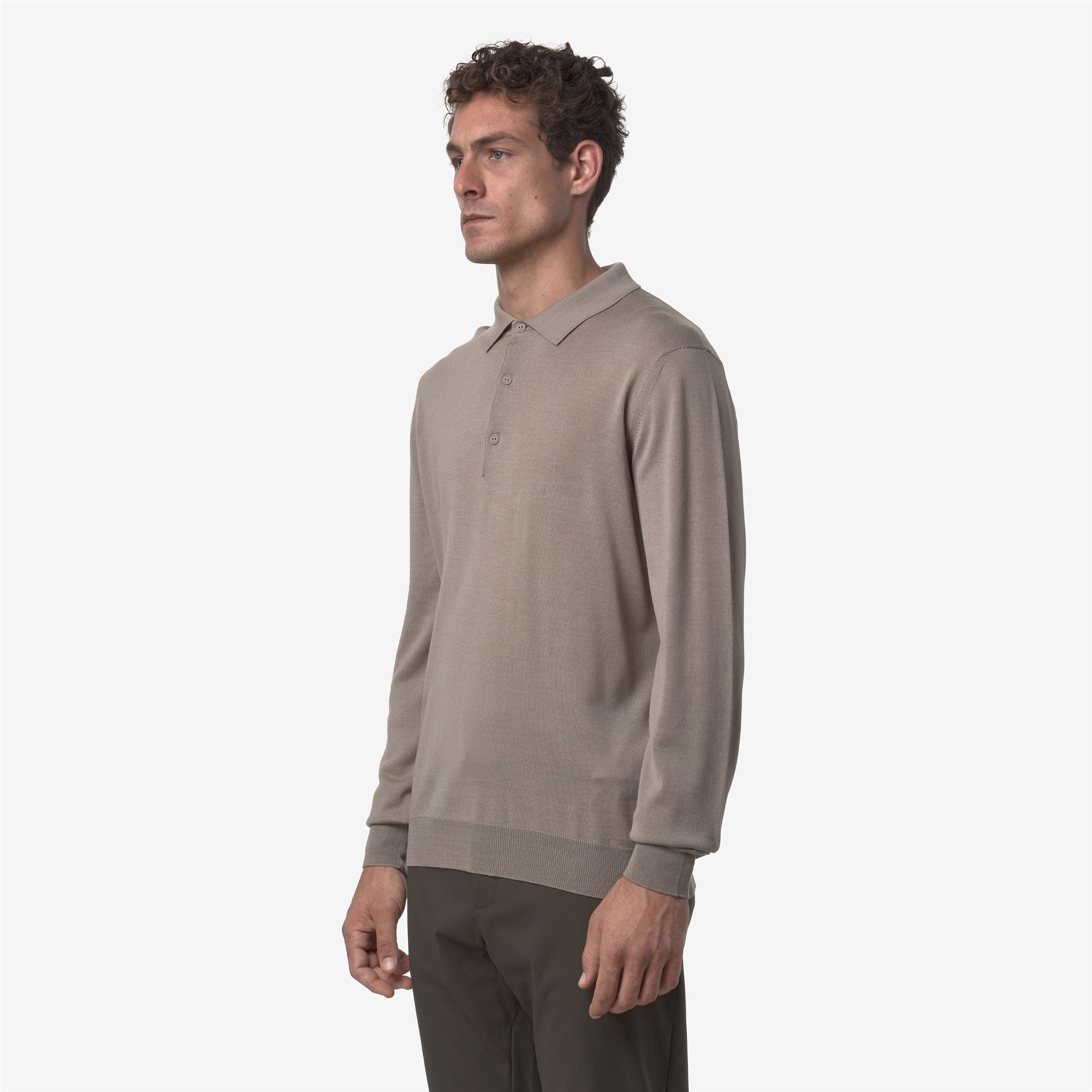 REY WOOL MERINO BLEND - KNITWEAR - Pull Over - Man - BEIGE TAUPE